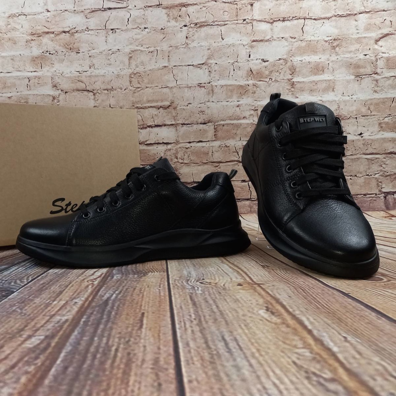Туфлі чоловічі чорні шкіра Step Wey 3106