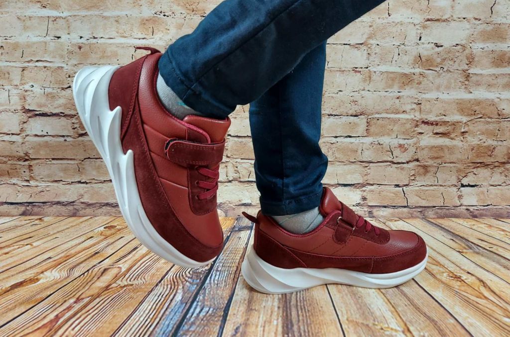 Дитячі кросівки Jong Golf 5579-13 бордо штучна шкіра