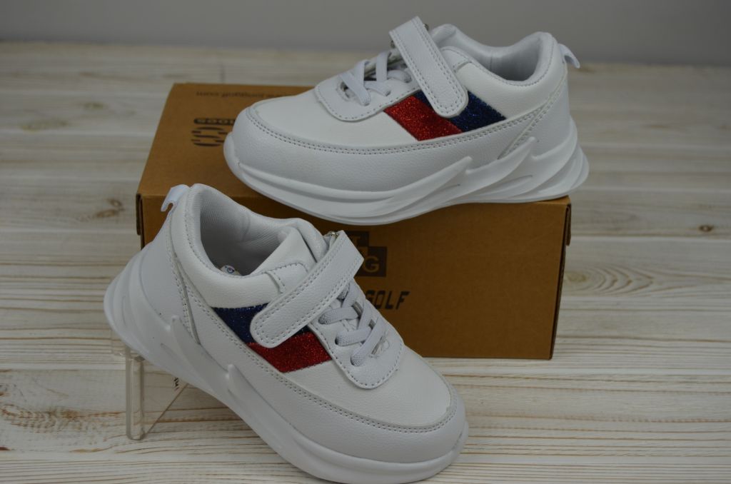 Кросівки дитячі Jong Golf 5579-7 білі штучна шкіра