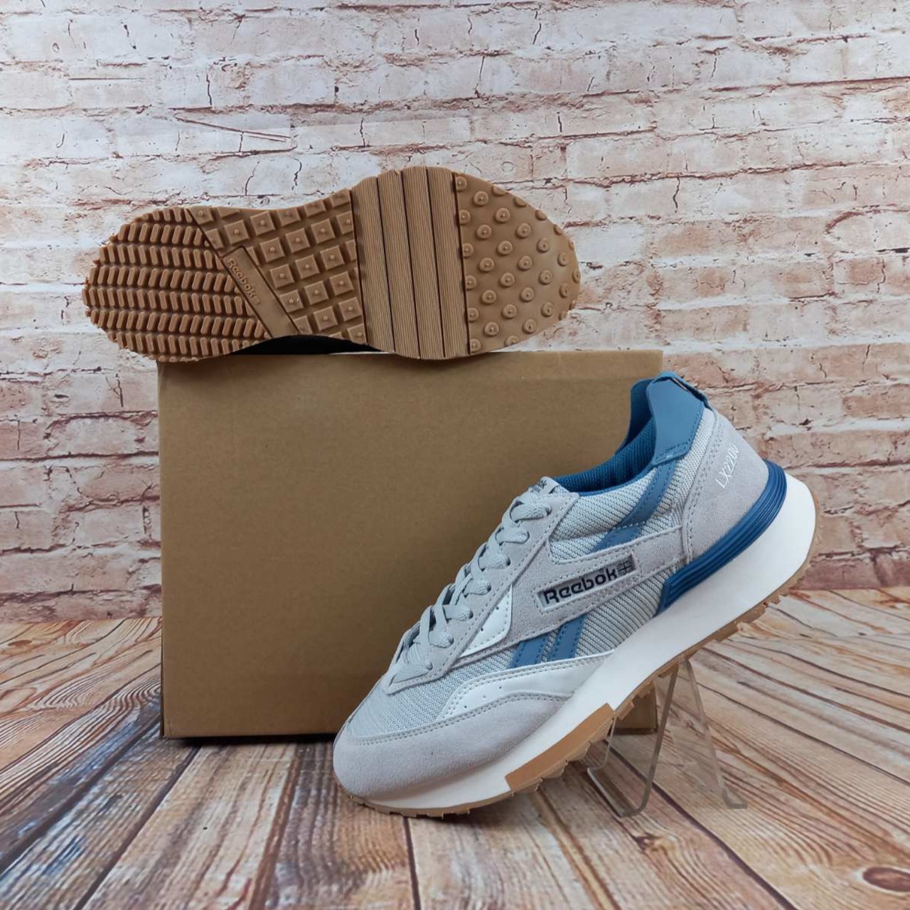 Кросівки чоловічі Reebok 770-7 сірі текстиль