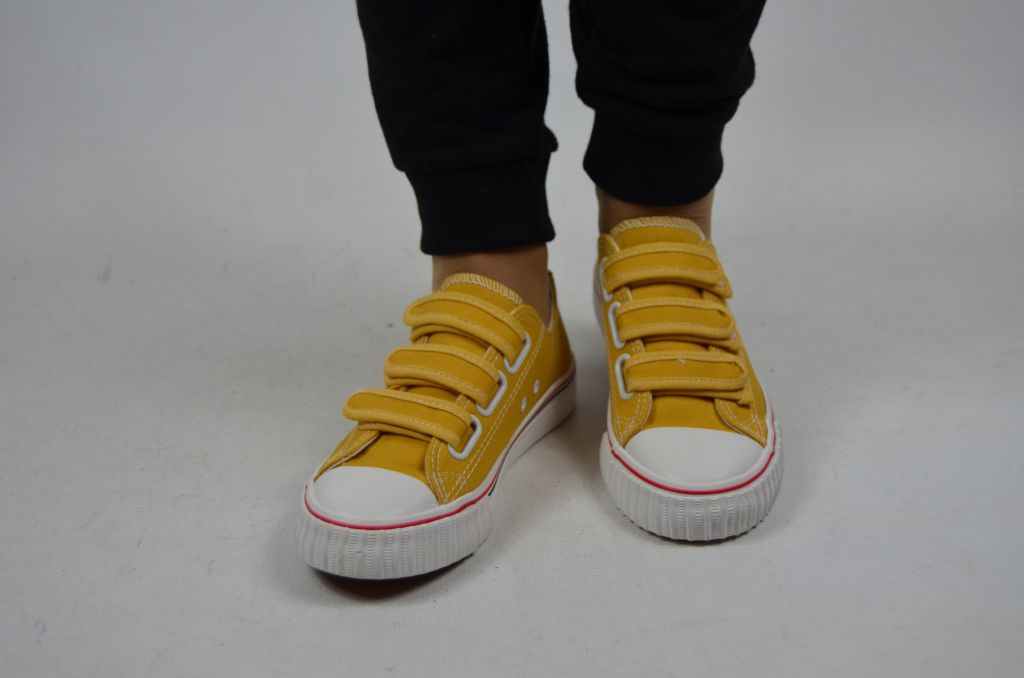 Кросівки кеди підліткові унісекс Comfort-baby 896-3, останній 36 розмір3 жовті текстиль