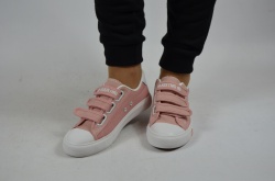 Кросівки підліткові кеди жіночі Comfort baby 1225-3, останній 36 розмір2 рожеві текстиль