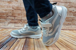 Кросівки дитячі текстиль сірі Djong golf2422-19