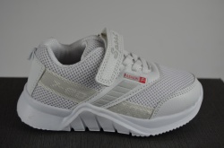 Кросівки дитячі шнурок + липучка текстиль білі Djong-golf 2428-7