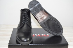 Черевики чоловічі зимові IKOS 2706-1 чорні шкіра, останній 40 розмір 