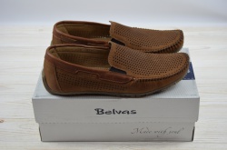 Туфли-мокасины мужские Belvas 325-44 коричневые нубук, последний 40 размер 